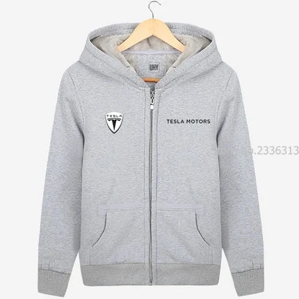 Tesla комбинезон на молнии Толстовка Осень и зима рабочая одежда Авто шоу оснастки
