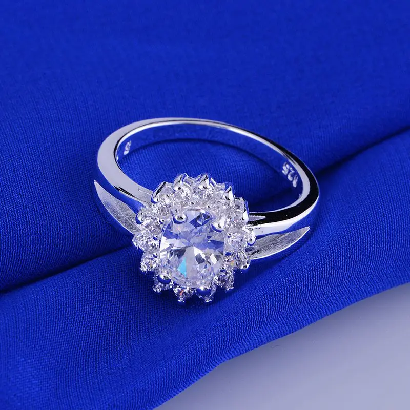 Оптовая продажа кольцо из стерлингового серебра 925 пробы модные ювелирные