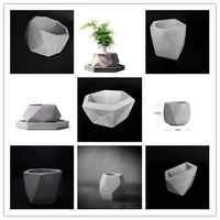 retro creative gardening decoration landsape plants pot silicone molds diy concrete cement flowerpot mold