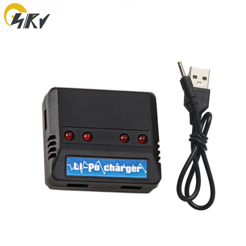 Зарядное устройство 4 в 1 USB 2 5 В для аккумулятора 3 7 RC Lipo с кабелем XH2.54|Зарядные