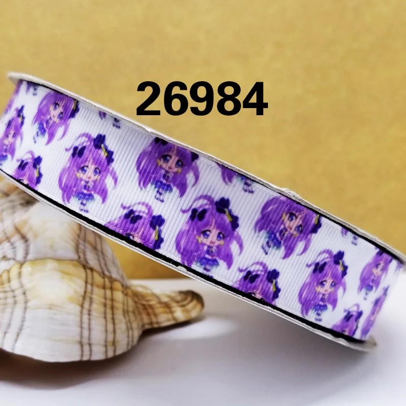 Бесплатная доставка 50 ярдов мультяшная печатная корсажная лента 27105 | Дом и сад