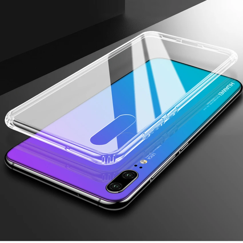 Для Huawei P30 Pro Прозрачный Ультра тонкий мягкий ТПУ чехол для задней панели из