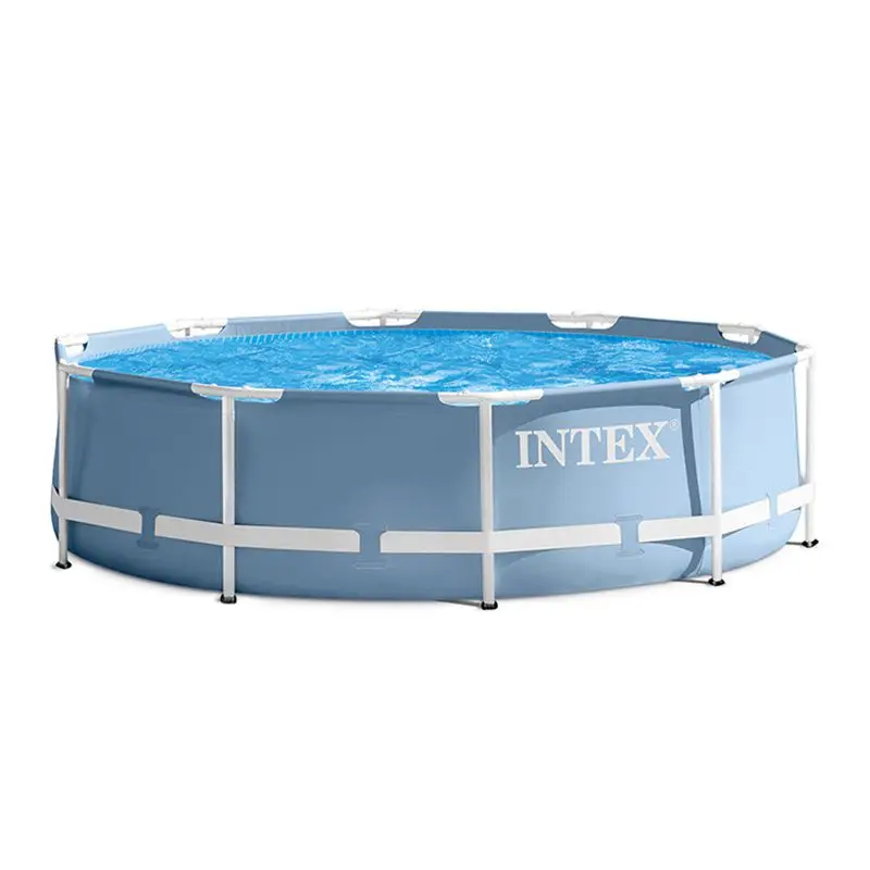 10ft x 30in Intex Призма рамка для бассейнов круглая форма металлическая стальная рама Бассейн семейный бассейн детский бассейн с фильтрующим насосом