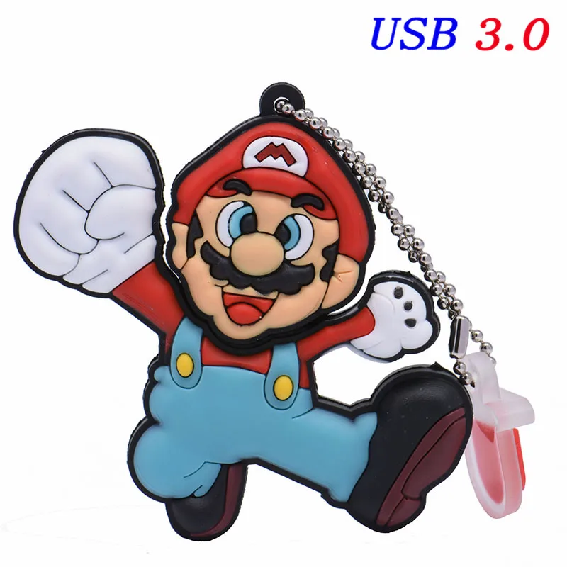 B JASTER USB 3,0 креативный мультяшный игровой персонаж Супер Марио usb флеш-накопитель 4 ГБ 8 ГБ 16 ГБ 32 ГБ 64 Гб быстрая usb карта памяти U диск - Цвет: B