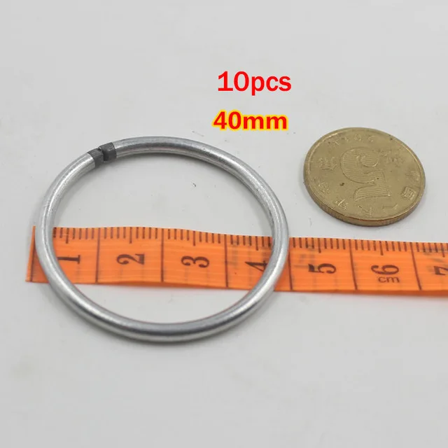 40mm 10pcs 1 упак./лот большой Ловец снов круг кольцо ремесло 35-180 мм металлические кольца для мечта Ловушки для обручи подвесные аксессуары для изготовления украшений своими руками - Цвет: 40mm 10pcs