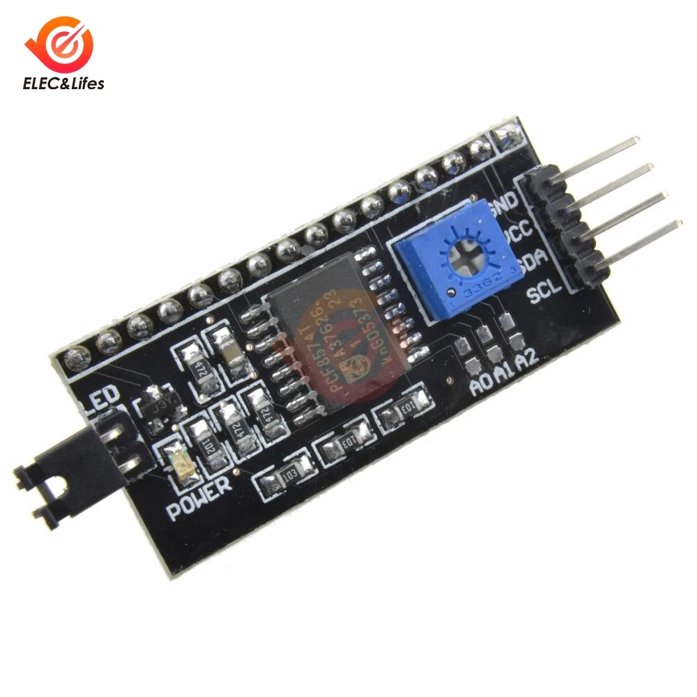 Плата адаптера для ЖК дисплея PCF8574T PCF8574 IIC/I2C/интерфейс LCD 1602 2004 Модуль