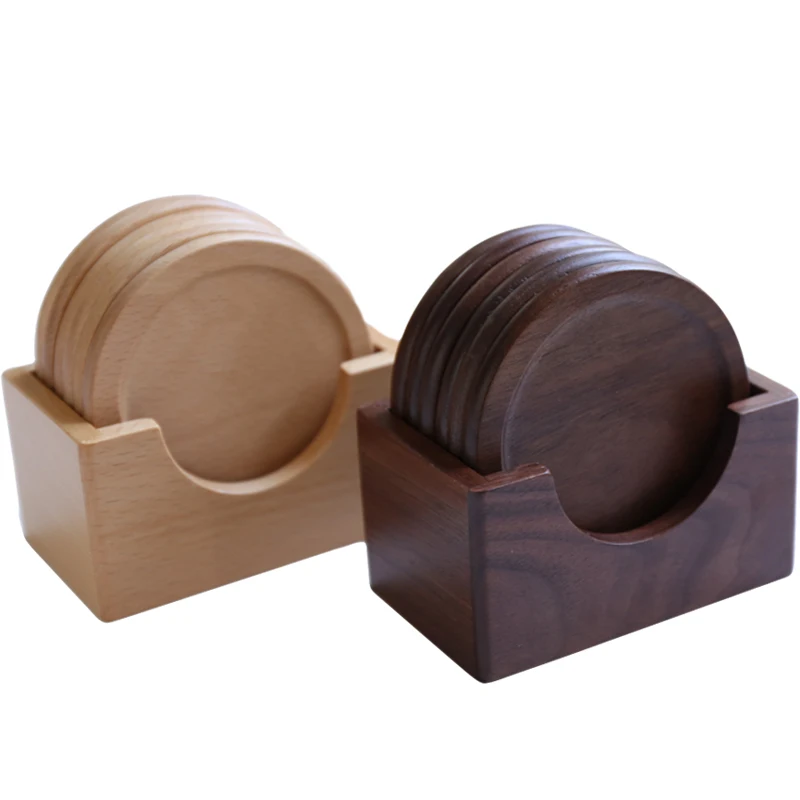 Подставка для кофейной чашки черного ореха|wood coasters|insulation padcoaster coffee |