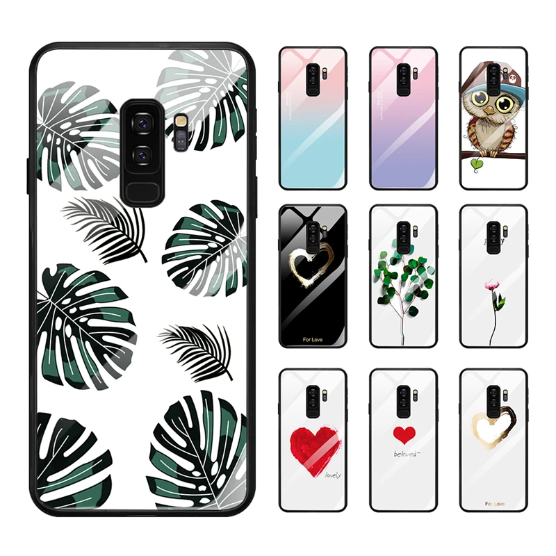 Case for Samsung Galaxy S8 S 8 8S SM G950F G950FD Tempered Glass Back Cases Cover Shell SM-G950F SM-G950FD Silicone Coque |