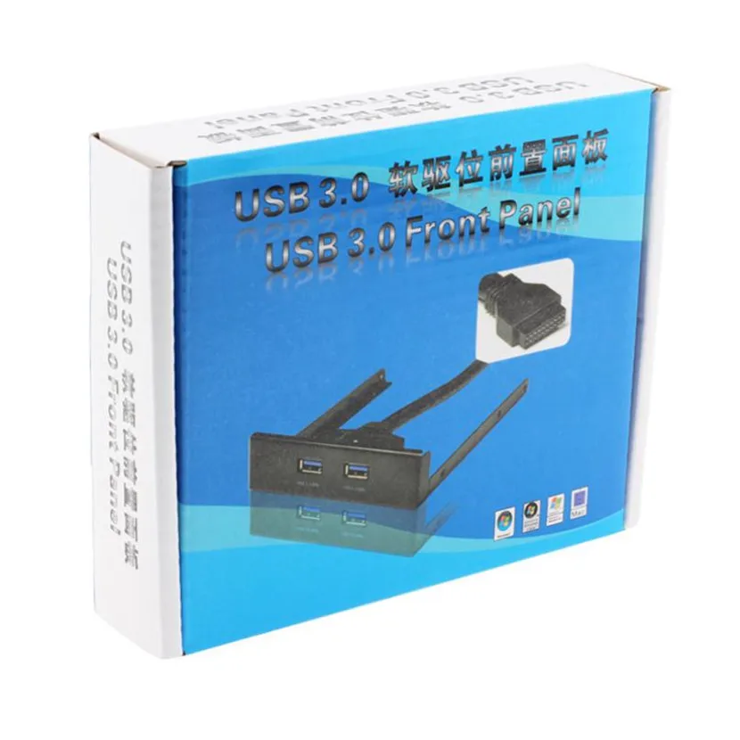 Levert Dropship Del Super Speed USB 3 0 5 дюймовая передняя панель с 2 портами Hub Mar08|super speed usb 3.0|usb 3.0