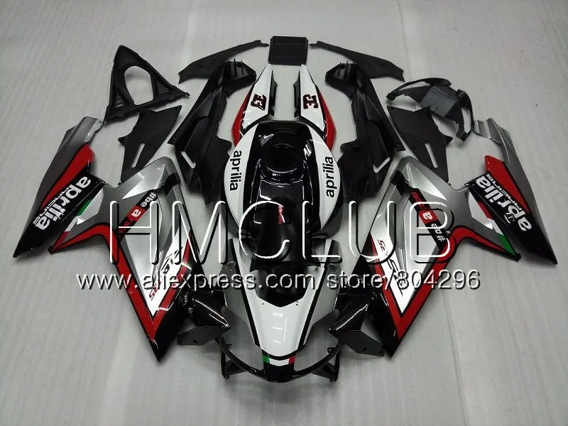 No. 5 Инъекции для Aprilia RS125 06 07 08 09 10 11 RS-125 черного и золотого цвета 119HM17 RSV125 RS4 RS 125 2006 2007 2008 2009 2010 2011 обтекатель - Цвет: No. 5