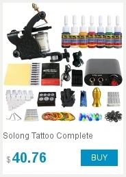Solong Tattoo lcd цифровой источник питания для татуажа зажим шнура ножной педаль принадлежности для татуажа P168