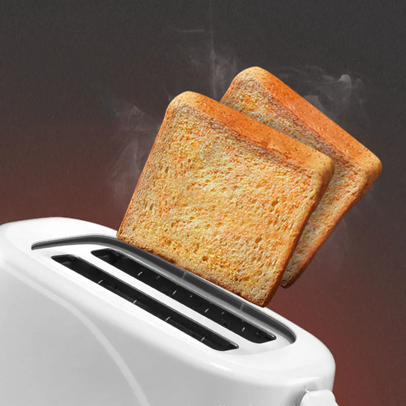 

Kbxstart 220V Home Automatic Toaster Fast Heating Bread Breakfast Spit Driver Mini Stainless Steel Toaster 2 Slices