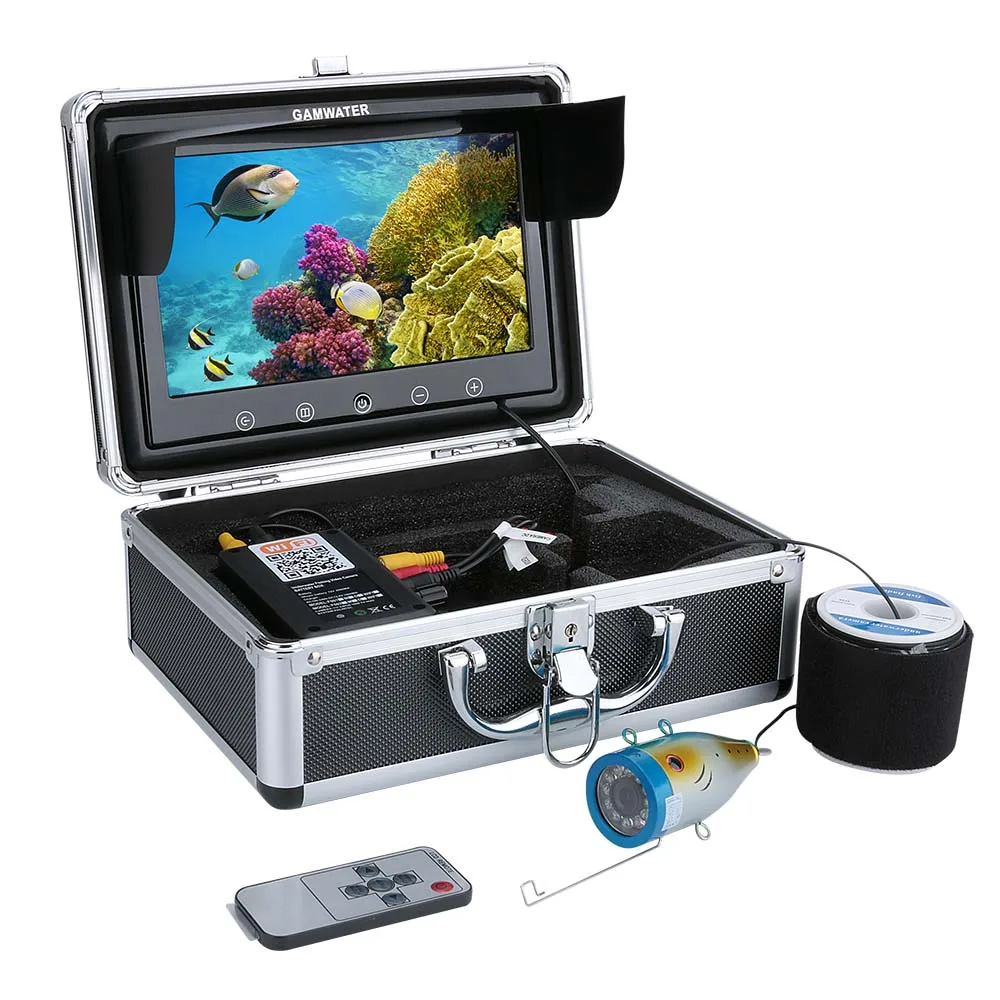 

GAMWATER 9" Inch Monitor 20M 30M 50M 1000tvl Underwater Fishing Video Camera Kit ,HD 720P Wifi Wireless For IOS Android APP