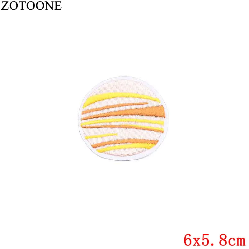 771 ZOTOONE Wild Planet железные нашивки для одежды Красочные космические аппликации на детской одежде Diy декоративные аппликации для детей - Цвет: 771