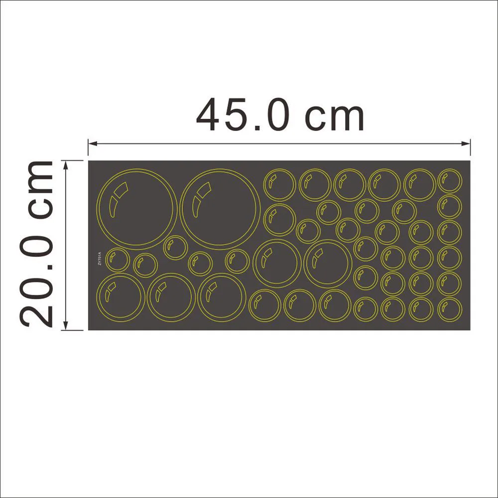 Creative Design Bubbles Circle Removable Wall Wallpaper Bathroom Window Sticker Decal Home DIY Black Poster On Sale | Дом и сад