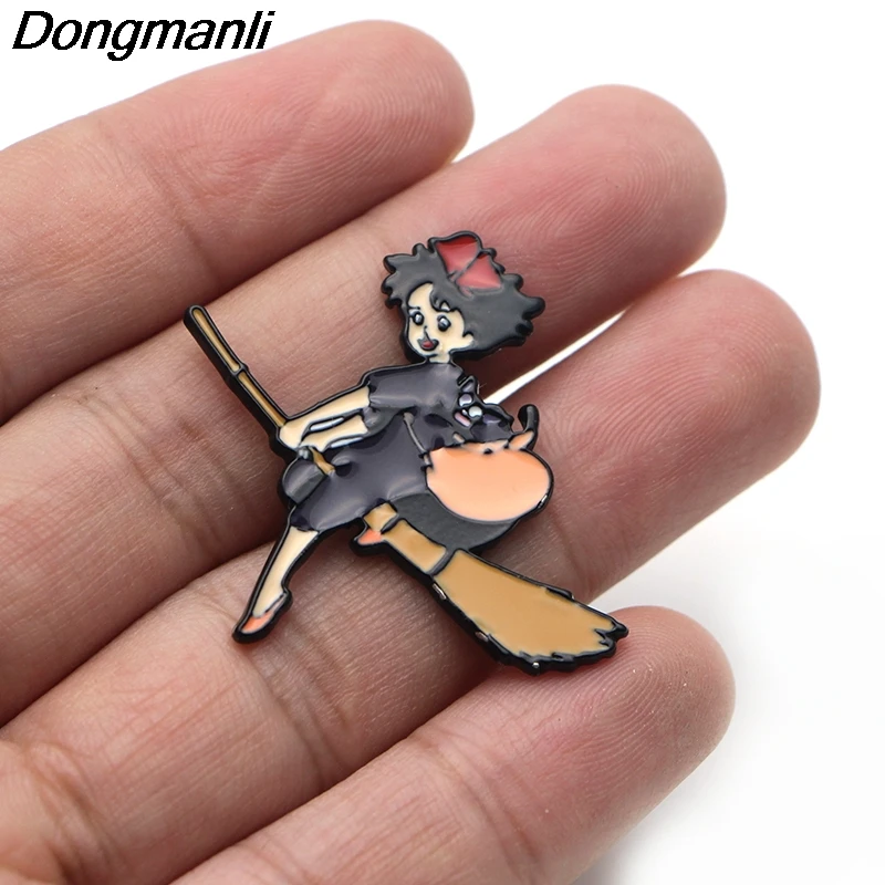 P3355 Dongmanli японское аниме металлические эмалевые булавки и броши для женщин мужчин