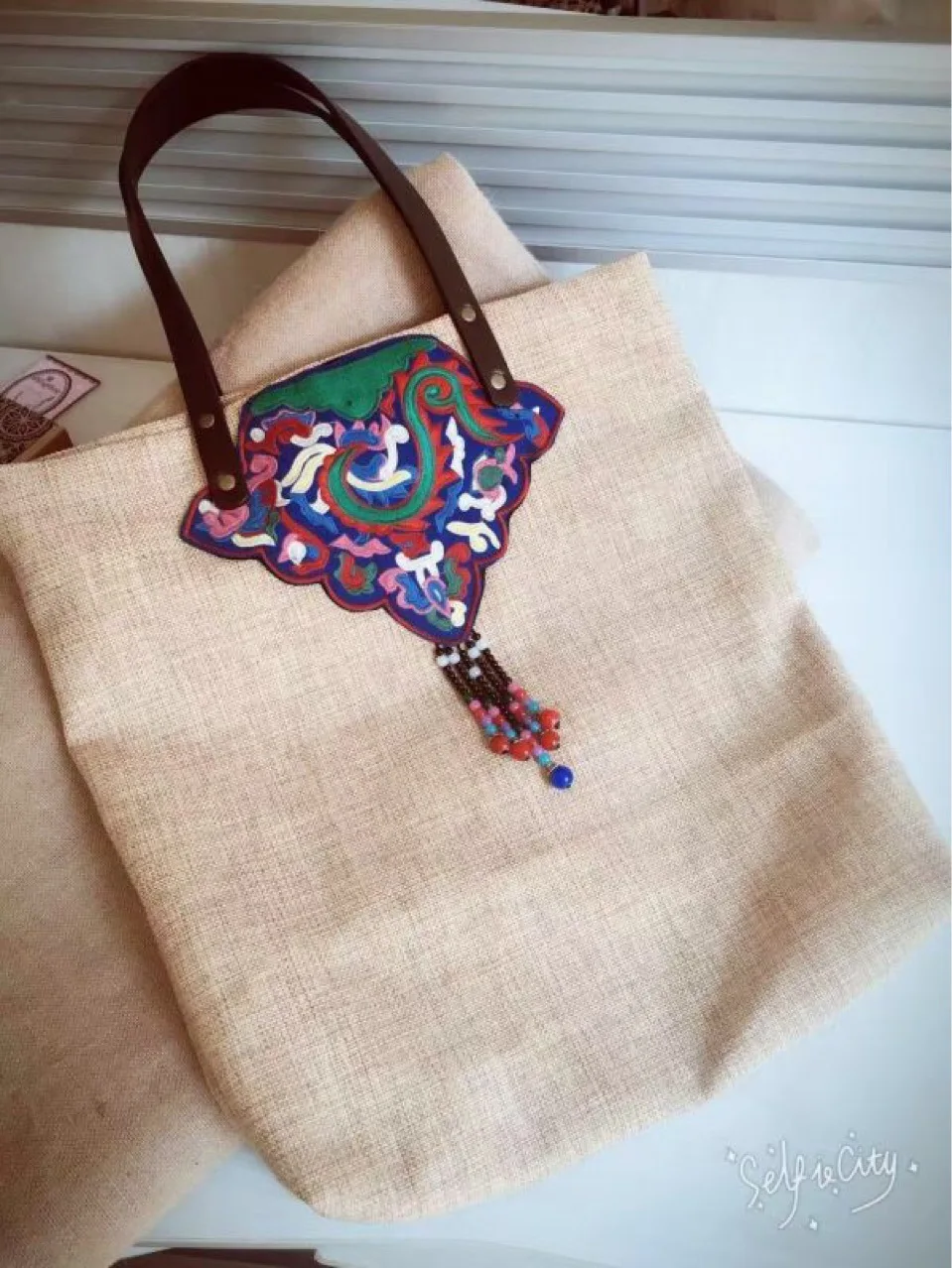 Национальной вышивкой Лен кисточкой Для женщин один Сумки на плечо женская