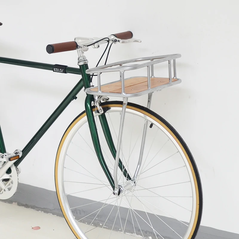 fixed gear bike basket fixie Panniers Multi-functional Vintage 700C track Basket Bicycle Accessories | Спорт и развлечения