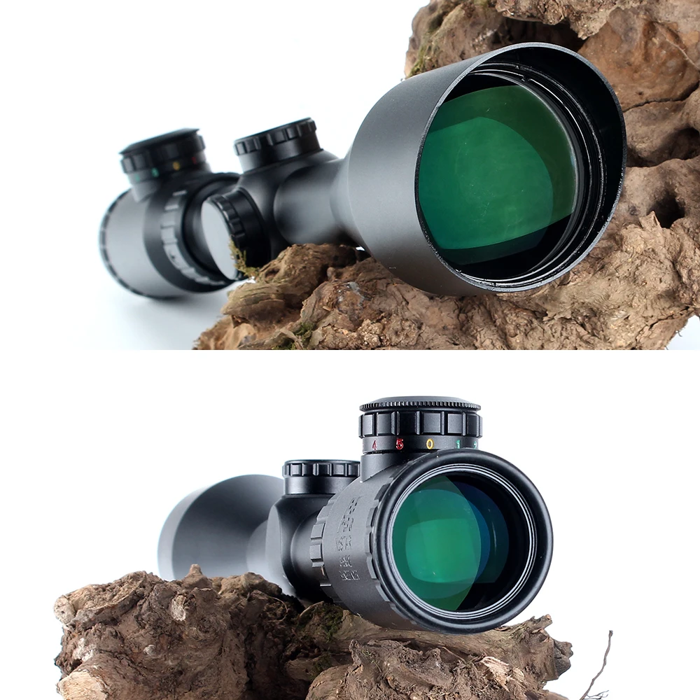 NcSTAR 3-9X50 Hunting Rifle Scope Tactical Optical Sight Ranging Reticle Red Green Illuminated Angled Integral Sunshade | Спорт и