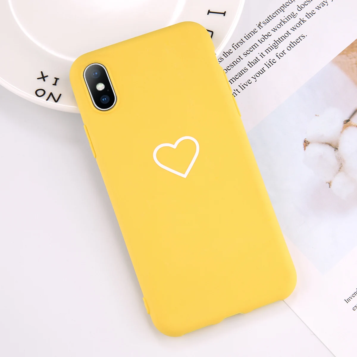 7460Y Lovebay Мягкий силиконовый чехол для телефона для пары Apple Iphone 11 Pro Max 8 7 6 6S Plus 5 5S SE XS Max XR X Love Heart TPU задняя крышка - Цвет: 7460Y