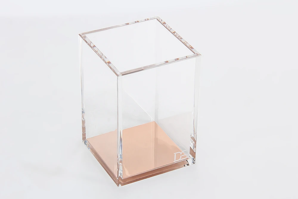 Набор для стола из желтого золота элегантный степлер акрила| |