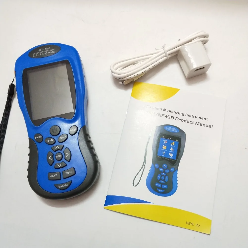 NF-198 GPS Land Meter LCD Display Measuring Value Slope Area measurement Vehicle testing mode Data export to PC | Инструменты