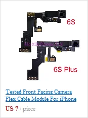 Тестирование большая камера заднего вида с гибким кабелем для iPhone 7 7 Plus+ 7 плюс сзади основной Cam-модуль для iPhone7 7 Plus 12MP 2160 P