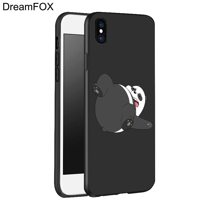 L610 Мы Голые Медведи Черный Мягкий ТПУ силиконовый чехол для Apple iPhone 11 Pro XR XS Max X 8 7 6