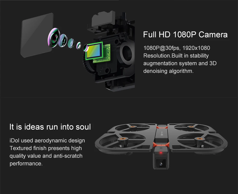 Funsnap iDol FPV RC Дрон 4K gps Квадрокоптер Профессиональный Дрон камера HD 1080P AI жесты для Xiaomi Youpin 4K камера дроны