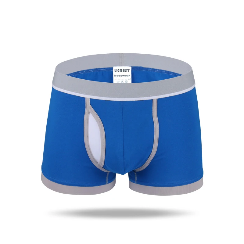 LKBEST 6 pieces/lot High quality Men Boxers Shorts cotton mens underwear U Convex sexy men boxer outside male underpants (H36)