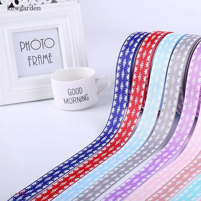 Kewgarden оптовая продажа печатных Grosgrain ленты 25 мм 1 &quotвручную изготовленная лента DIY