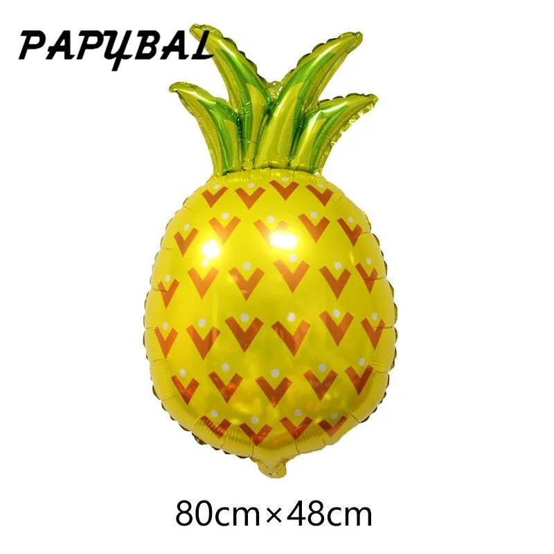 24Pcs Flamingo Foil Balloons Hawaiian Tropical Luau Party Supplies Jumbo Super Shape Fruit Summer Birthday | Дом и сад