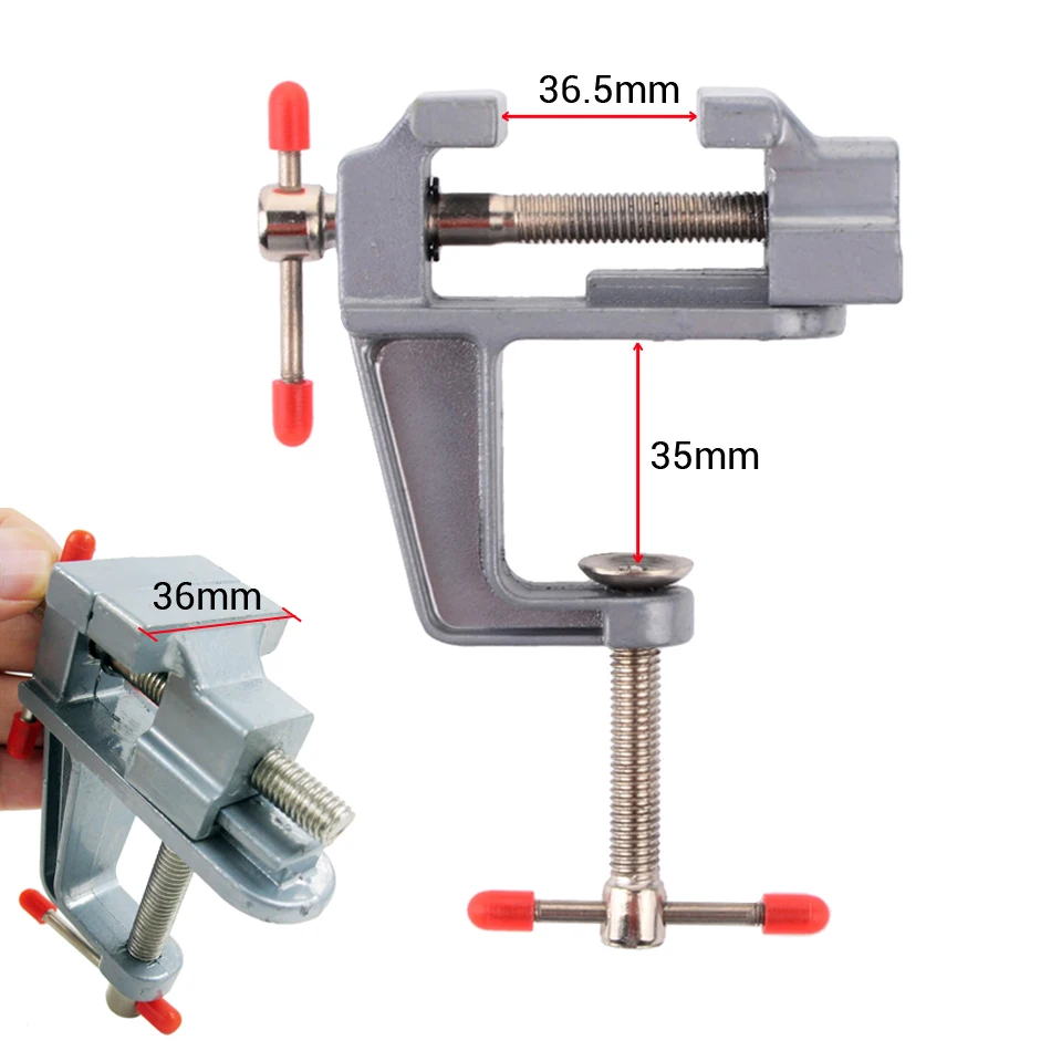 1 шт Мини-хобби Алюминий верстак тиски Bench соединения стол поворотный замок зажим