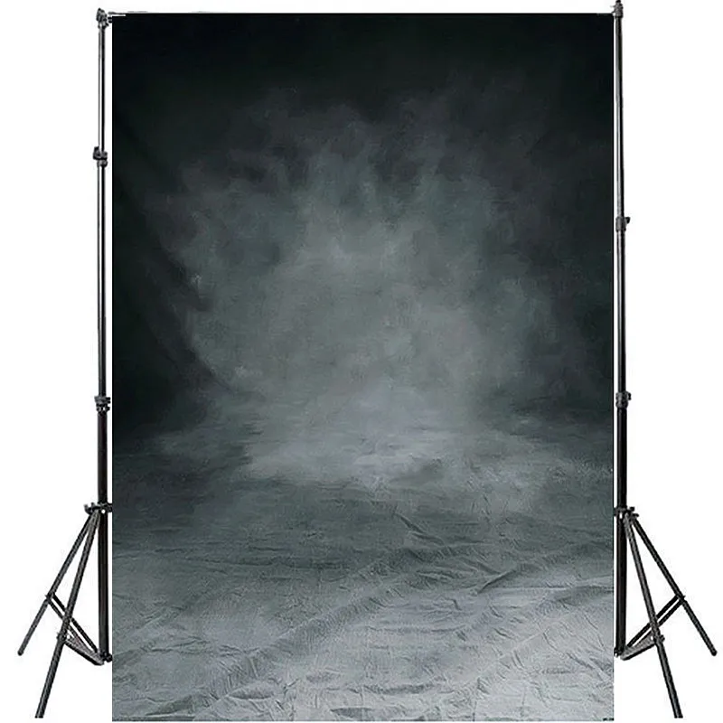 1 шт. 5X7ft Виниловый фон для фотосъемки с компьютерной печатью черный серый