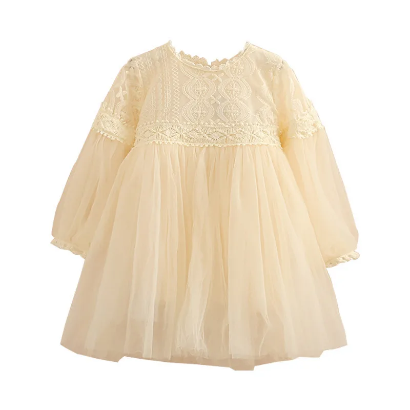 

Baby Girls Lace Ball Gown Dress Spring Princess vestido Party Children Wedding Clothes 3t-8