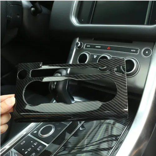 Carbon Fiber Style ABS Plastic Center Console AC Panel Frame Cover Trim For Landrover Range Rover Sport RR 2014-2017 | Автомобили и