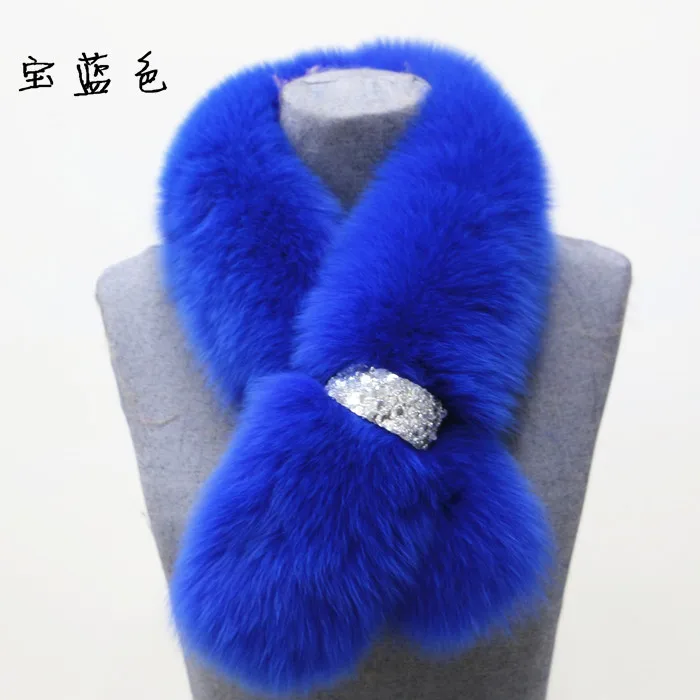 ZDFURS* Зимний натуральный Лисий мех шаль модный воротник длинный меховой шарф женский лисий мех кольцо украшение пальто меховой воротник