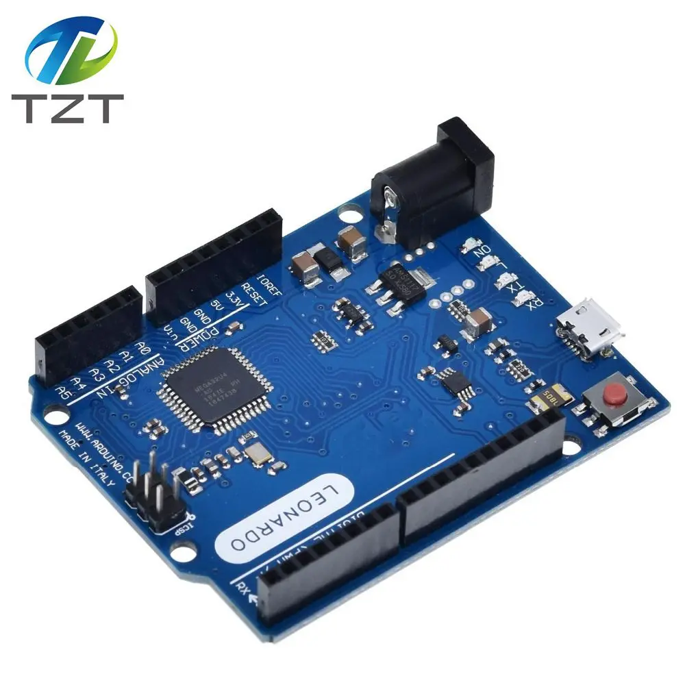 Макетная плата Leonardo R3 с микроконтроллером Atmega32u4 макетная USB кабелем совместимая