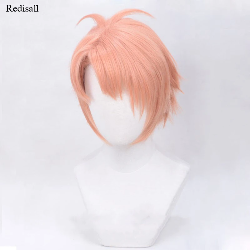IDOLiSH7 семь косплей парик Izumi Mitsuki Оранжевый Короткие синтетические волосы для взрослых, косплей на Хэллоуин