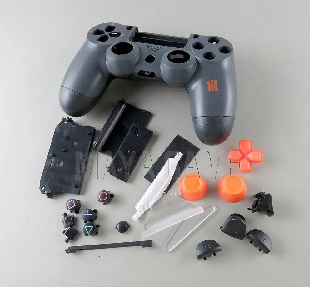 2.0 shell buttons Для sony PS4 Геймпад контроллер JDS-020 JDS-040 2,0 4,0 Прозрачный передний задний корпус чехол и кнопки Mod Kit - Цвет: 2.0 shell buttons