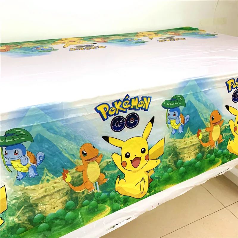 Одноразовая посуда Pokemon Go с рисунком Пикачу 81 предмет для мальчиков дня рождения