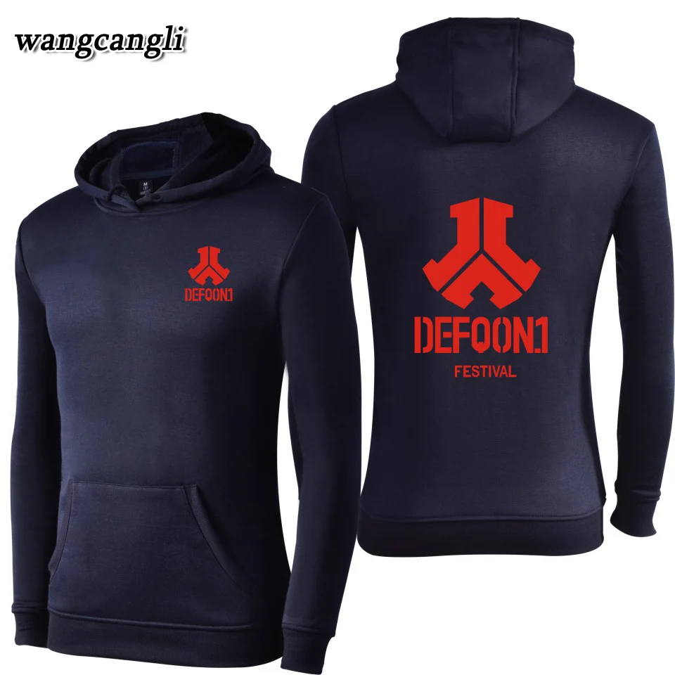 Новинка 2020 года. Мужские толстовки с капюшоном Defqon 1 Rock Band в стиле хип-хоп.