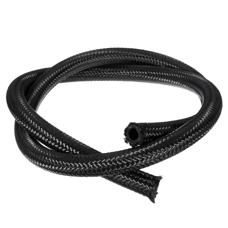 1 метр Мазут линия AN 6 (8 мм) 5/16 &quotчерный USB кабель с нейлоновой оплеткой топливный