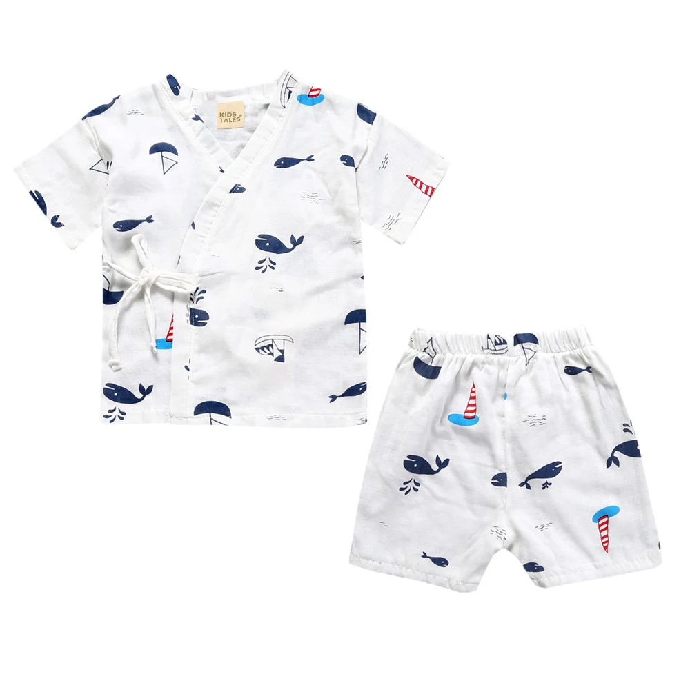 2021 Детские комплекты летние пижамные костюмы для маленьких мальчиков комплект