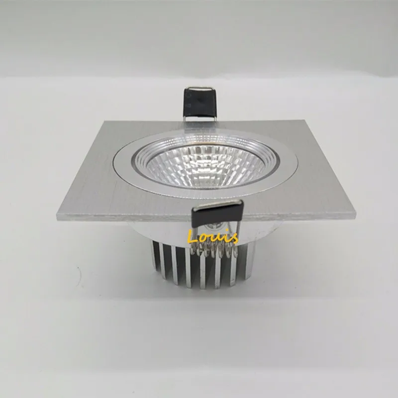Площадь Dimmable 9 Вт 12 ВЕЛ украшения Встраиваемые Потолочные Лампы AC90 260V включите
