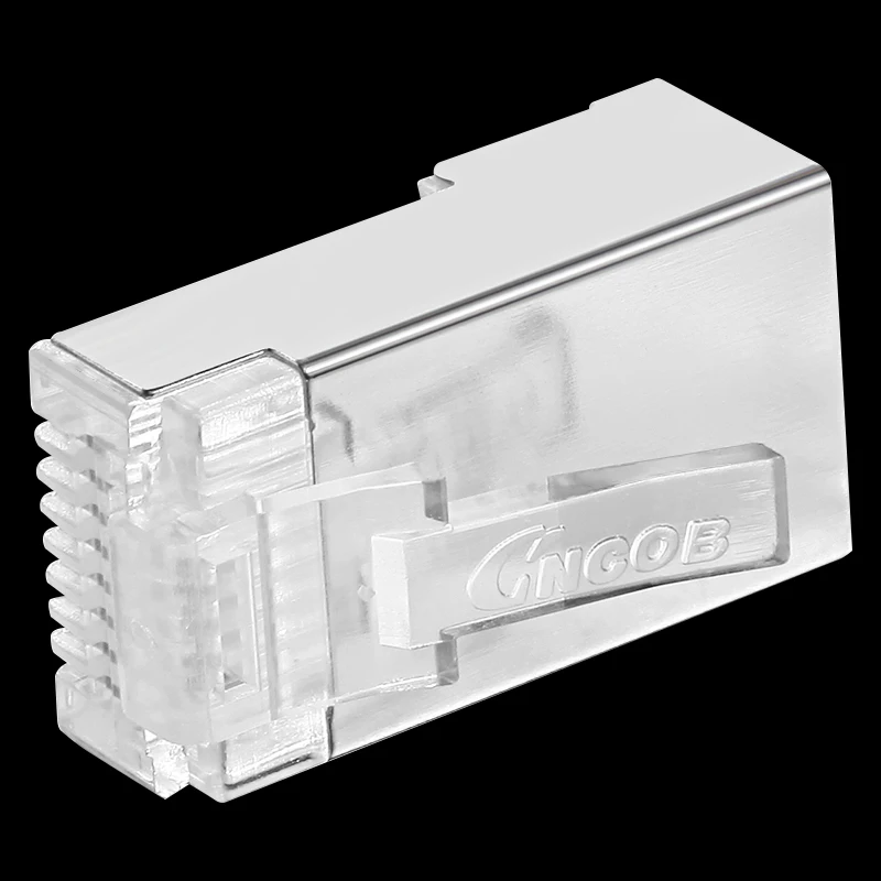 Коннектор Ethernet cncob cat5e экранированный медный корпус rj45 8P8C Кабельная вилка