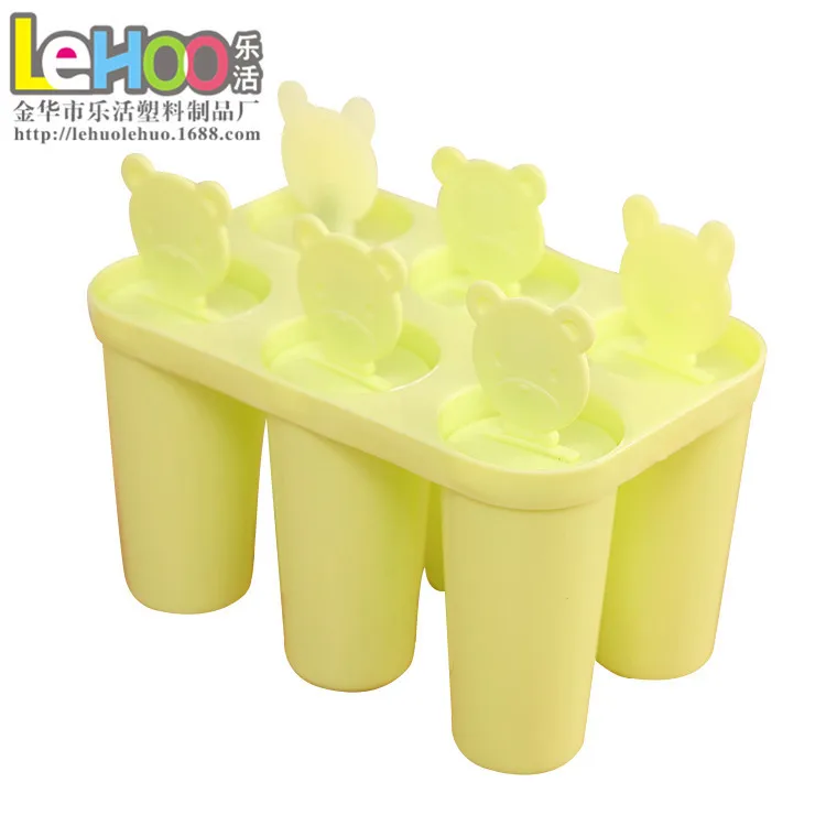 Bear Handle Mould Tray Pan Kitchen 3 colorCube Molds Popsicle Maker DIY Ice Cream Tools Cooking tools |