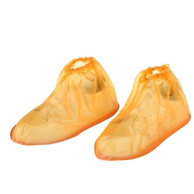 Yellow Only Jime/Новинка года; водонепроницаемая обувь из ПВХ для дождливой погоды; обувь для мужчин и женщин; аксессуары; прозрачная обувь - Цвет: Yellow