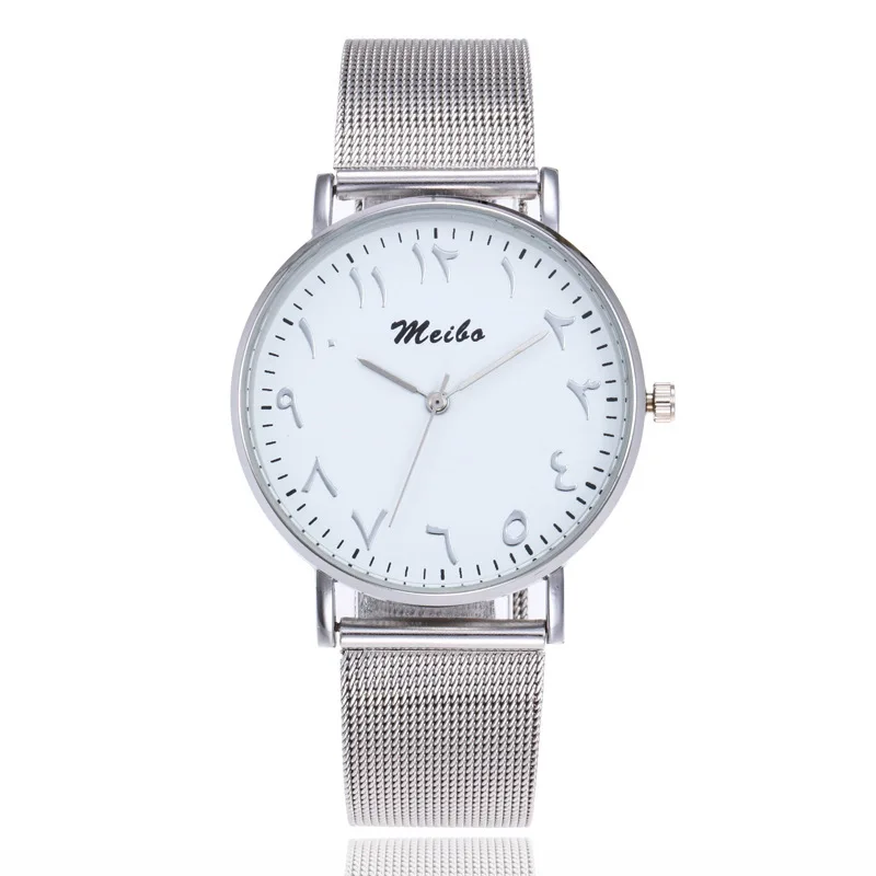 Брендовые модные серебристые и золотые наручные часы с сеткой креативные