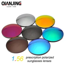 QIANJING 1,56 CR-39 поляризованные солнцезащитные очки оптические линзы; по назначению специалиста для вождения рыбалки UV400 антибликовые поляризованные линзы